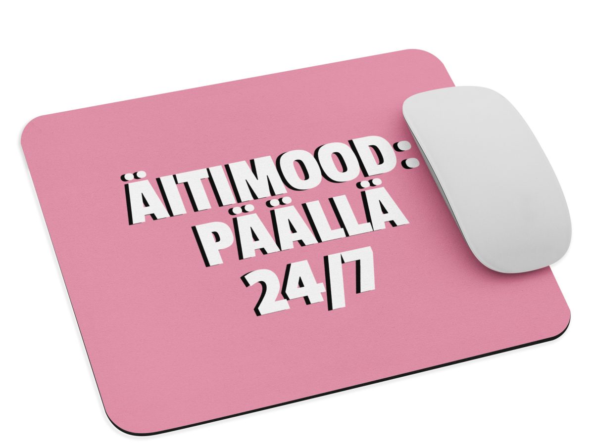 Äitimood: päällä 24/7 | Hiirimatto – Vaalean punainen