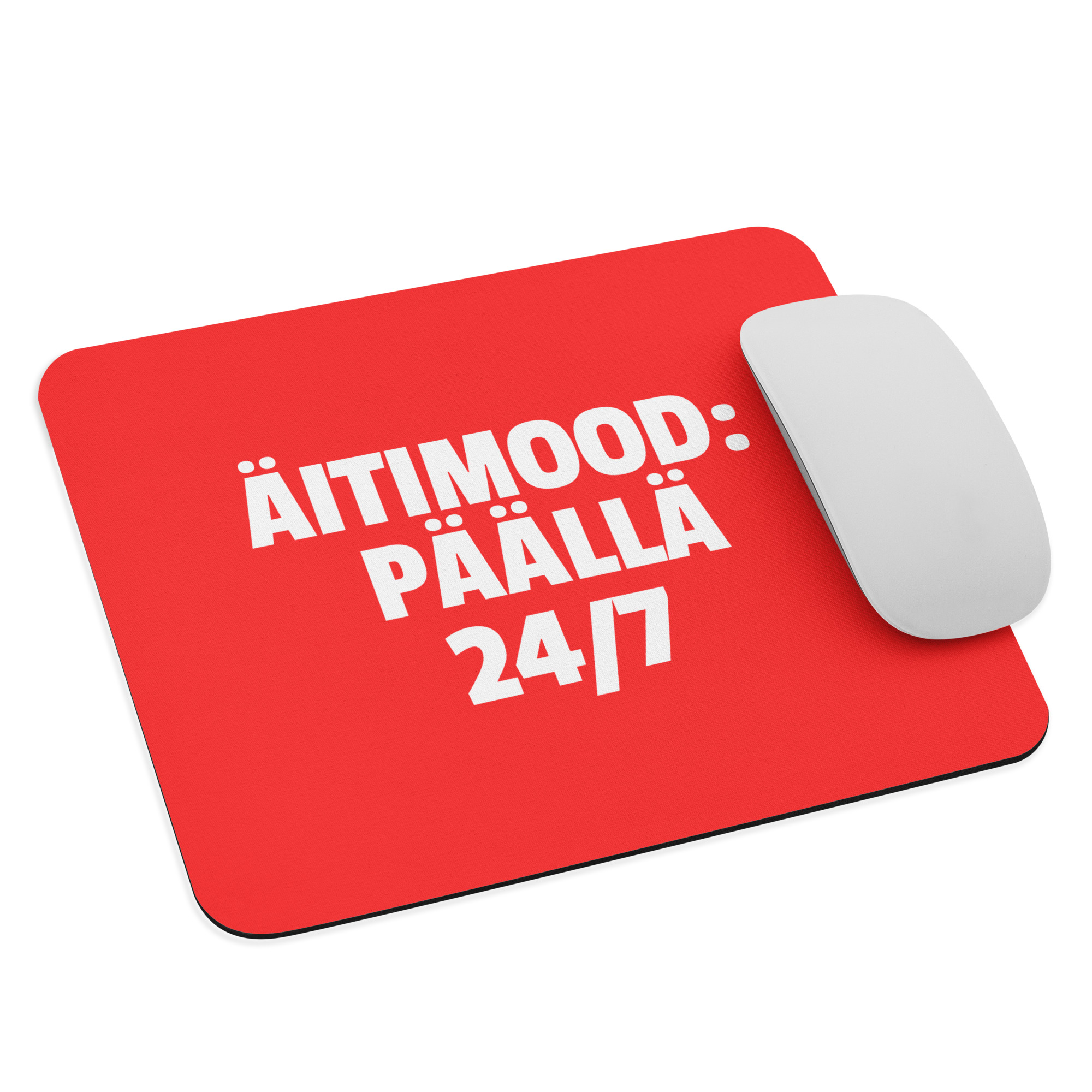 Äitimood: päällä 24/7 | Hiirimatto – Punainen