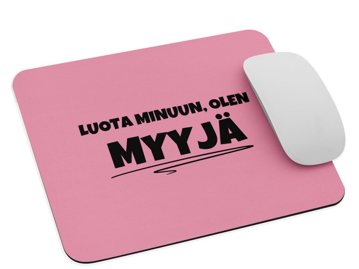 Luota minuun, olen myyjä | Hiirimatto – Vaalean punainen