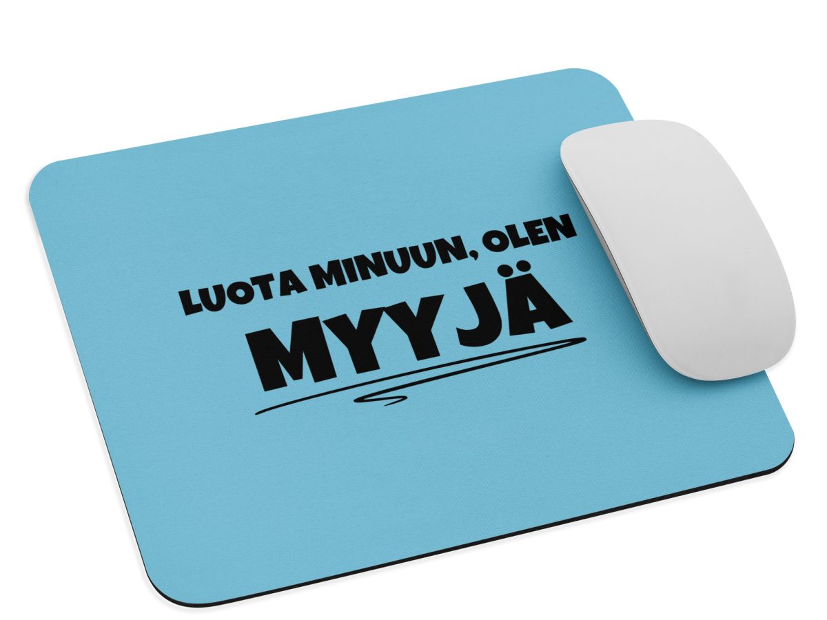 Luota minuun, olen myyjä | Hiirimatto – Vaalean sininen