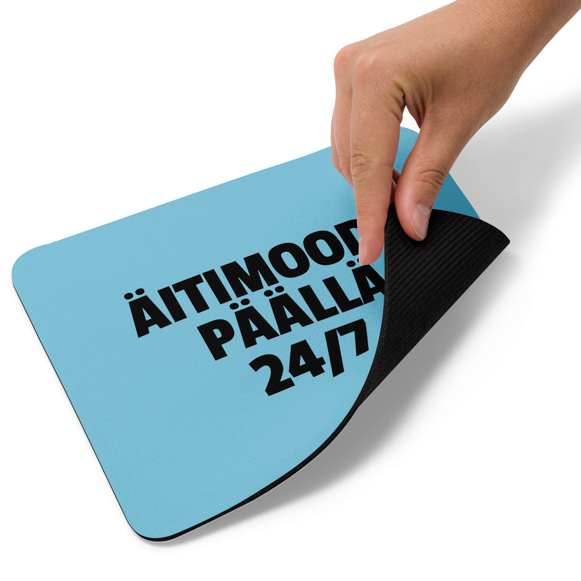 Äitimood: päällä 24/7 | Hiirimatto – Vaalean sininen - Image 2