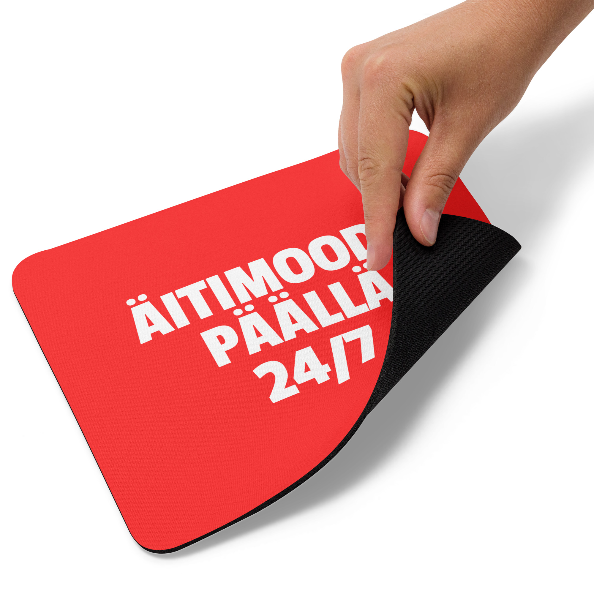 Äitimood: päällä 24/7 | Hiirimatto – Punainen - Image 2