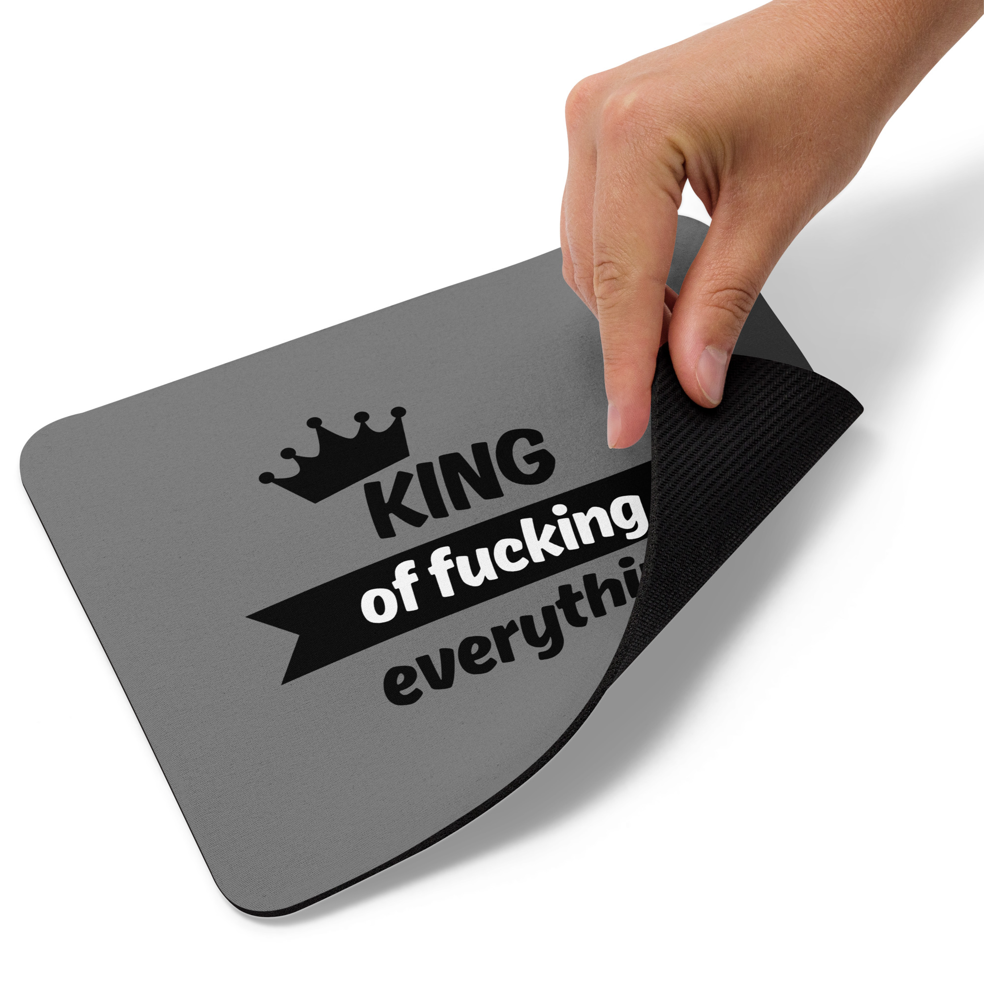 King of Fucking Everything | Hiirimatto – Harmaa - Image 2