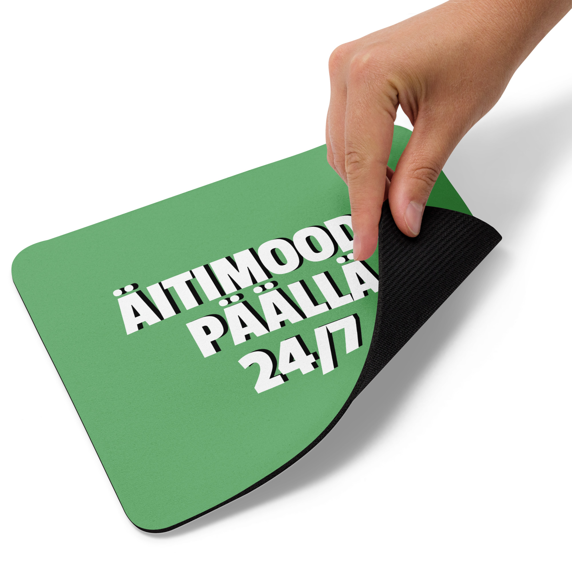 Äitimood: päällä 24/7 | Hiirimatto – Vihreä - Image 2